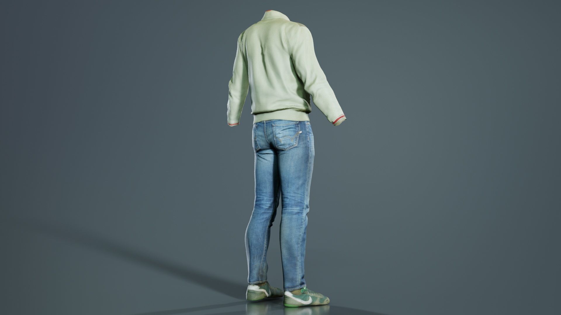 Casual Outfit 12 Low-poly 3D model_1