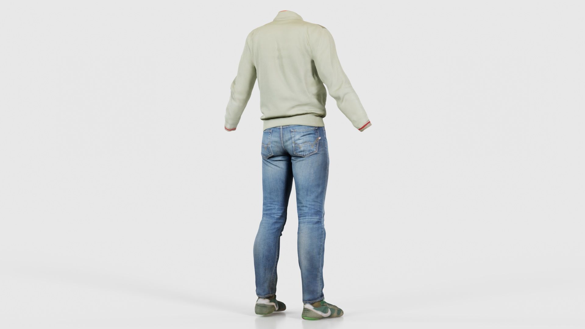 Casual Outfit 12 Low-poly 3D model_20