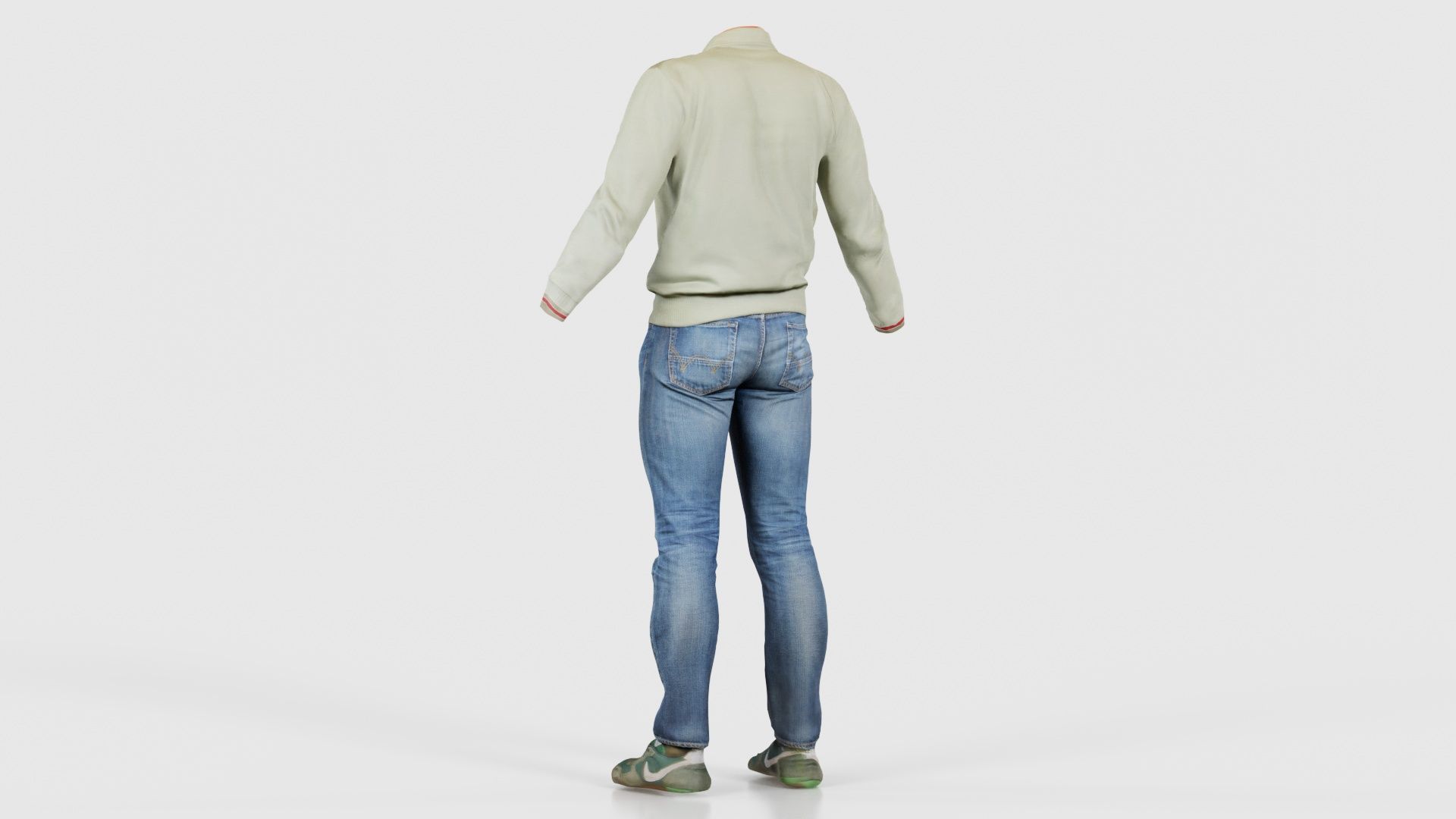 Casual Outfit 12 Low-poly 3D model_22