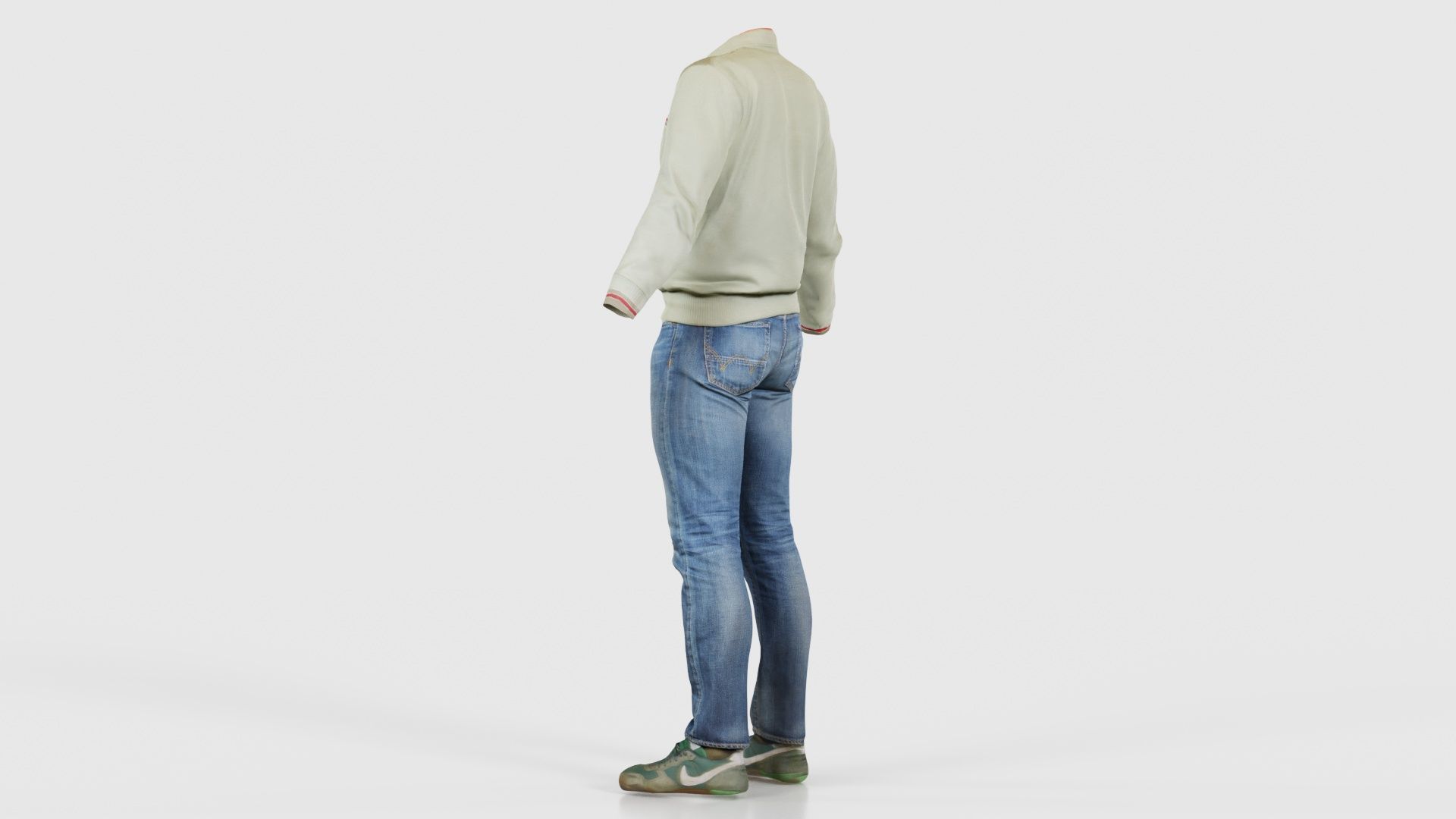 Casual Outfit 12 Low-poly 3D model_23