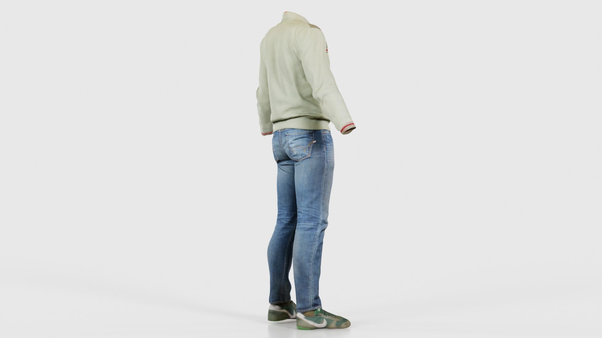 Casual Outfit 12 Low-poly 3D model_19