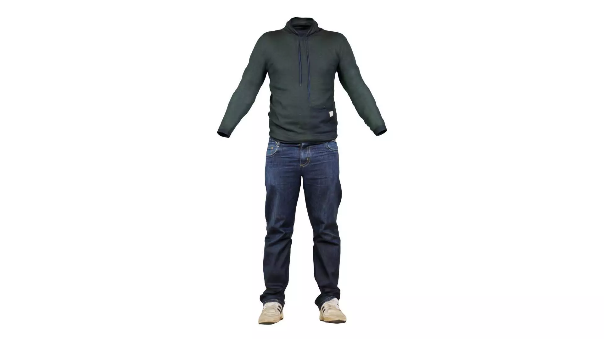 Casual Outfit 13 Low-poly 3D model_0