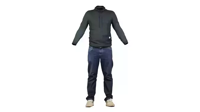 Casual Outfit 13 Low-poly 3D model