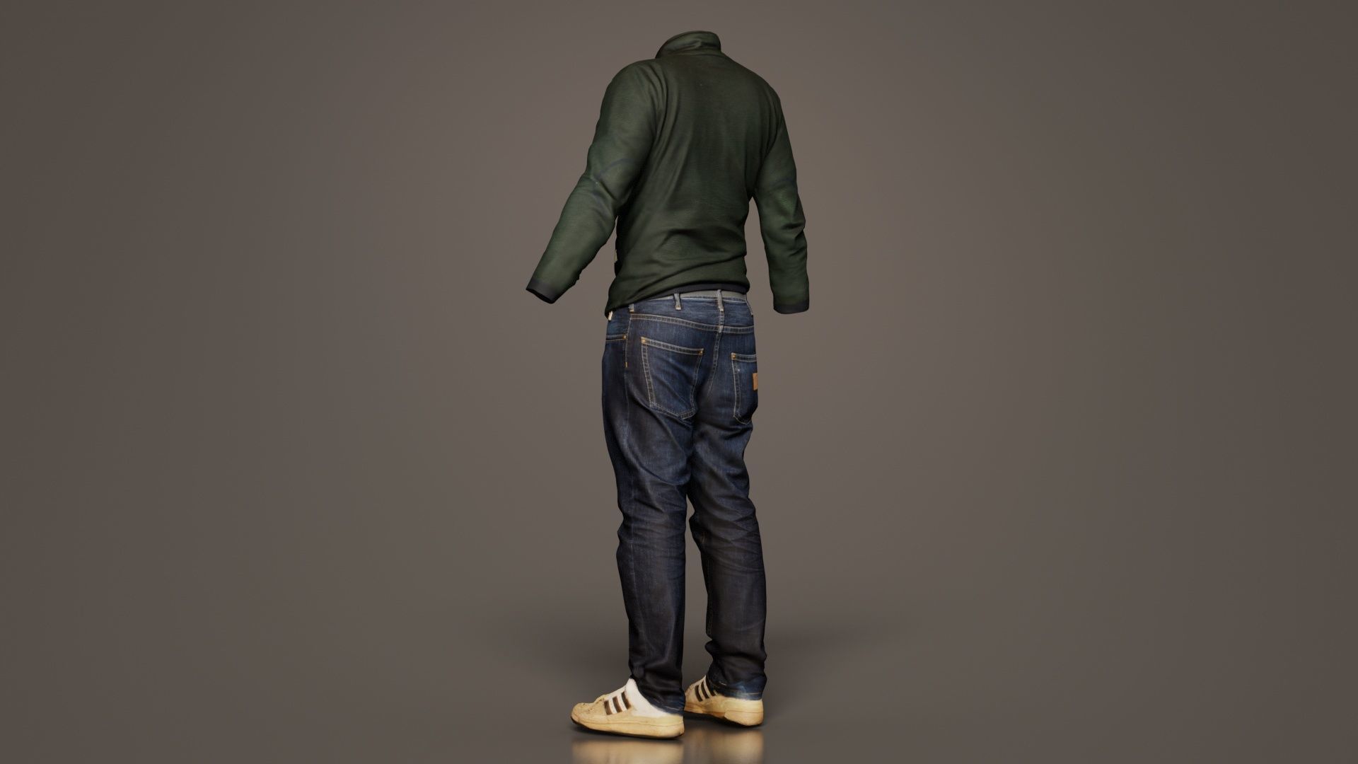 Casual Outfit 13 Low-poly 3D model_2