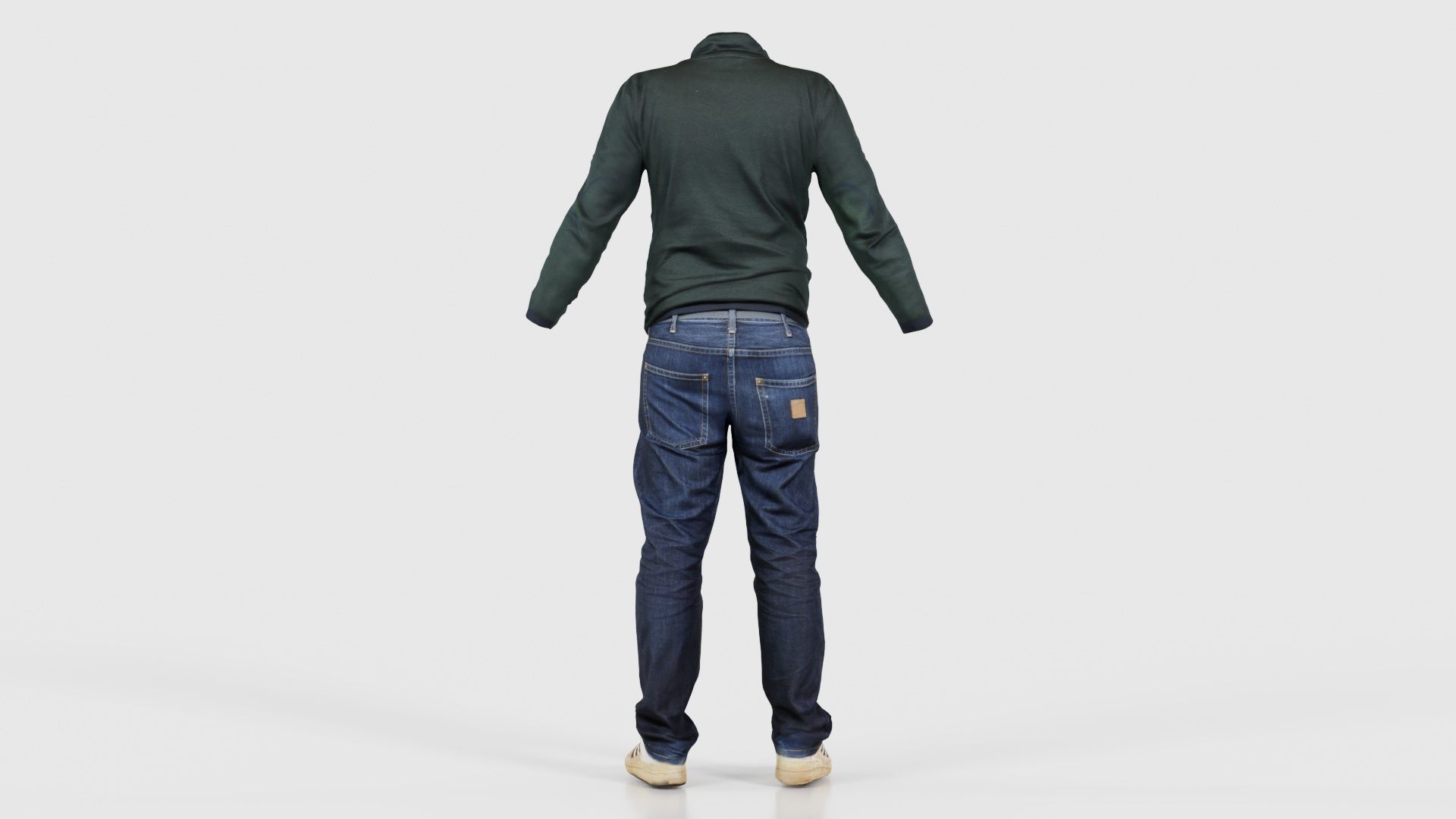 Casual Outfit 13 Low-poly 3D model_21