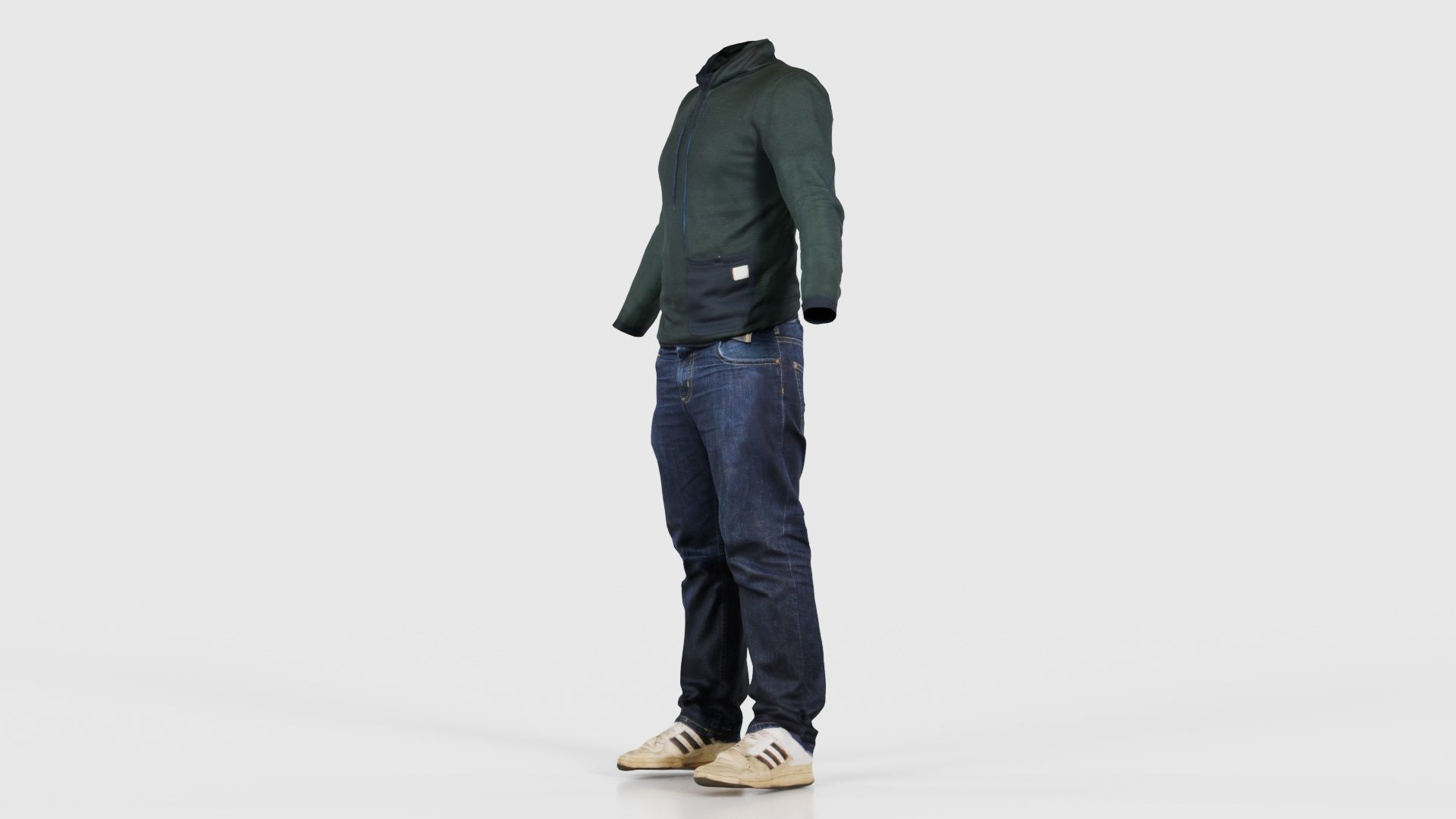 Casual Outfit 13 Low-poly 3D model_25