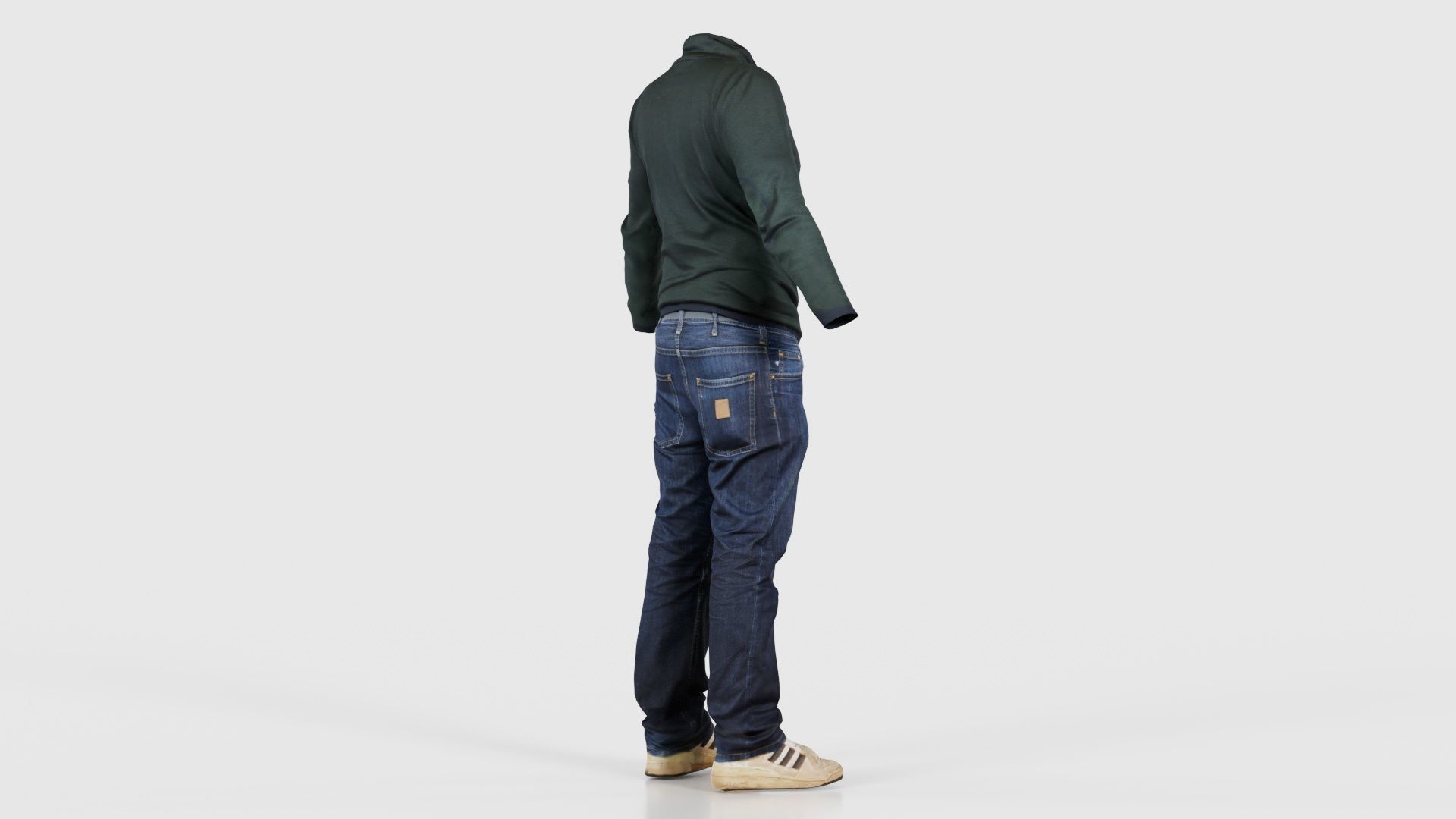 Casual Outfit 13 Low-poly 3D model_19