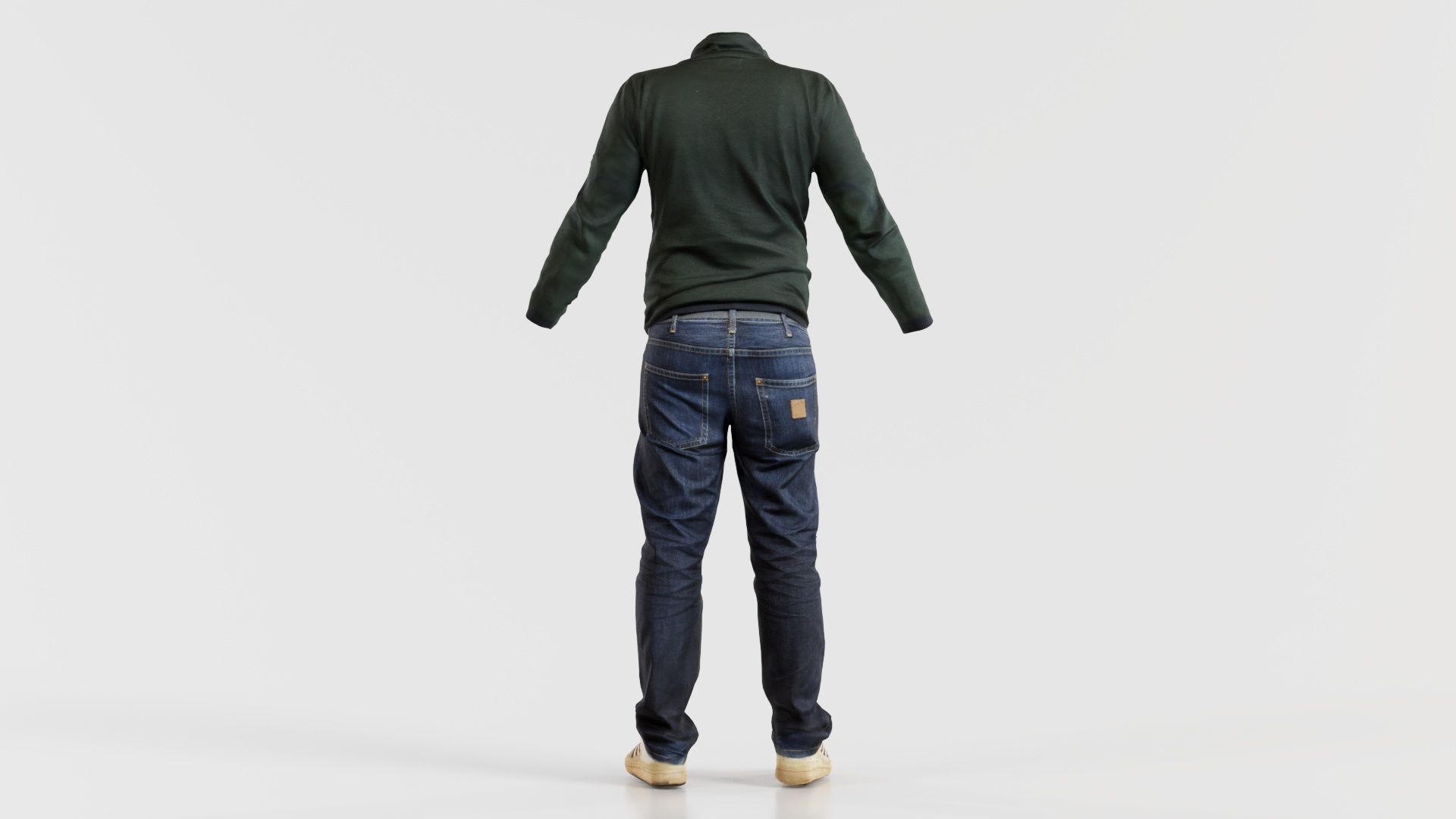 Casual Outfit 13 Low-poly 3D model_4