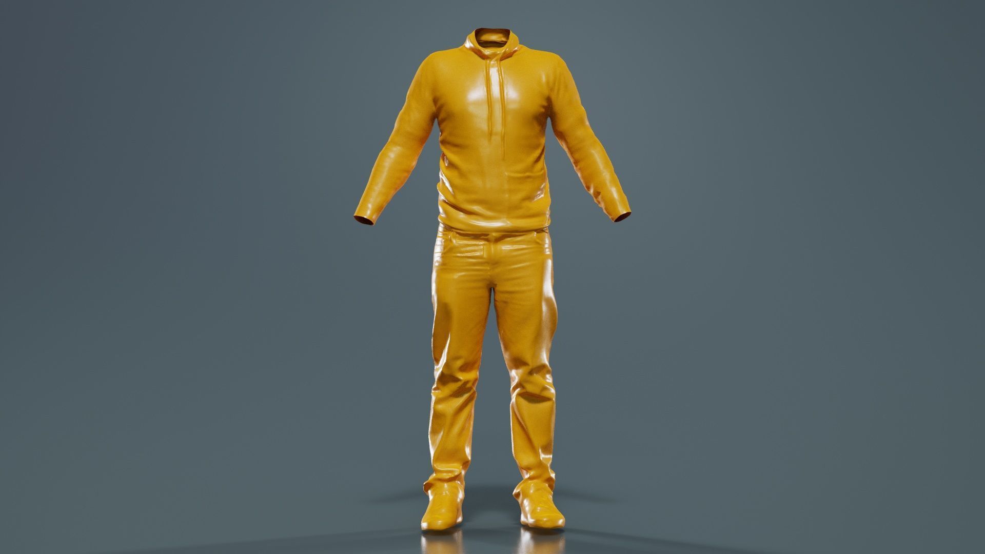 Casual Outfit 13 Low-poly 3D model_12