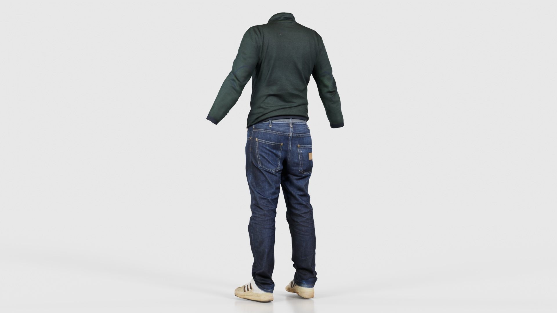 Casual Outfit 13 Low-poly 3D model_22