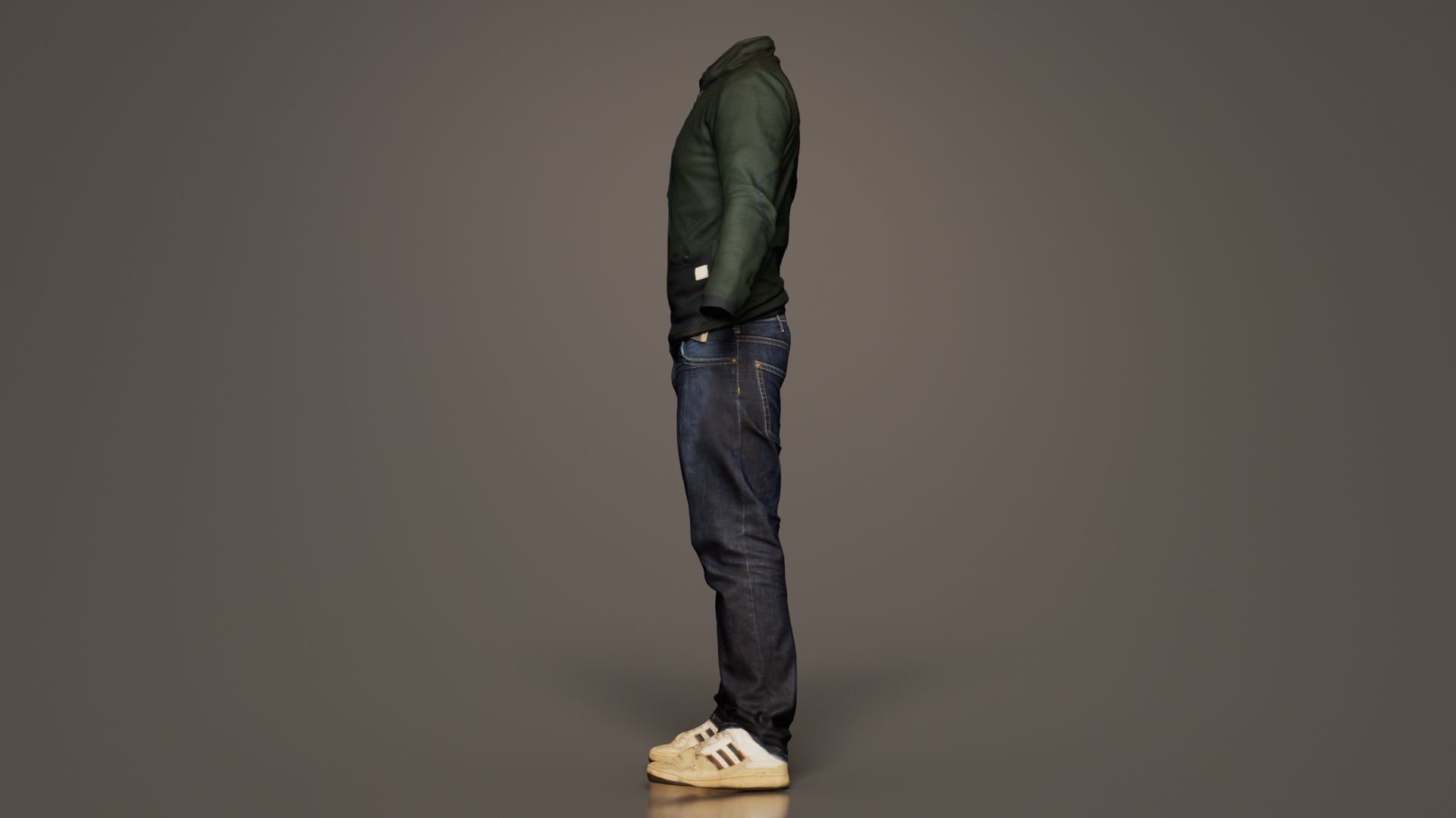 Casual Outfit 13 Low-poly 3D model_1