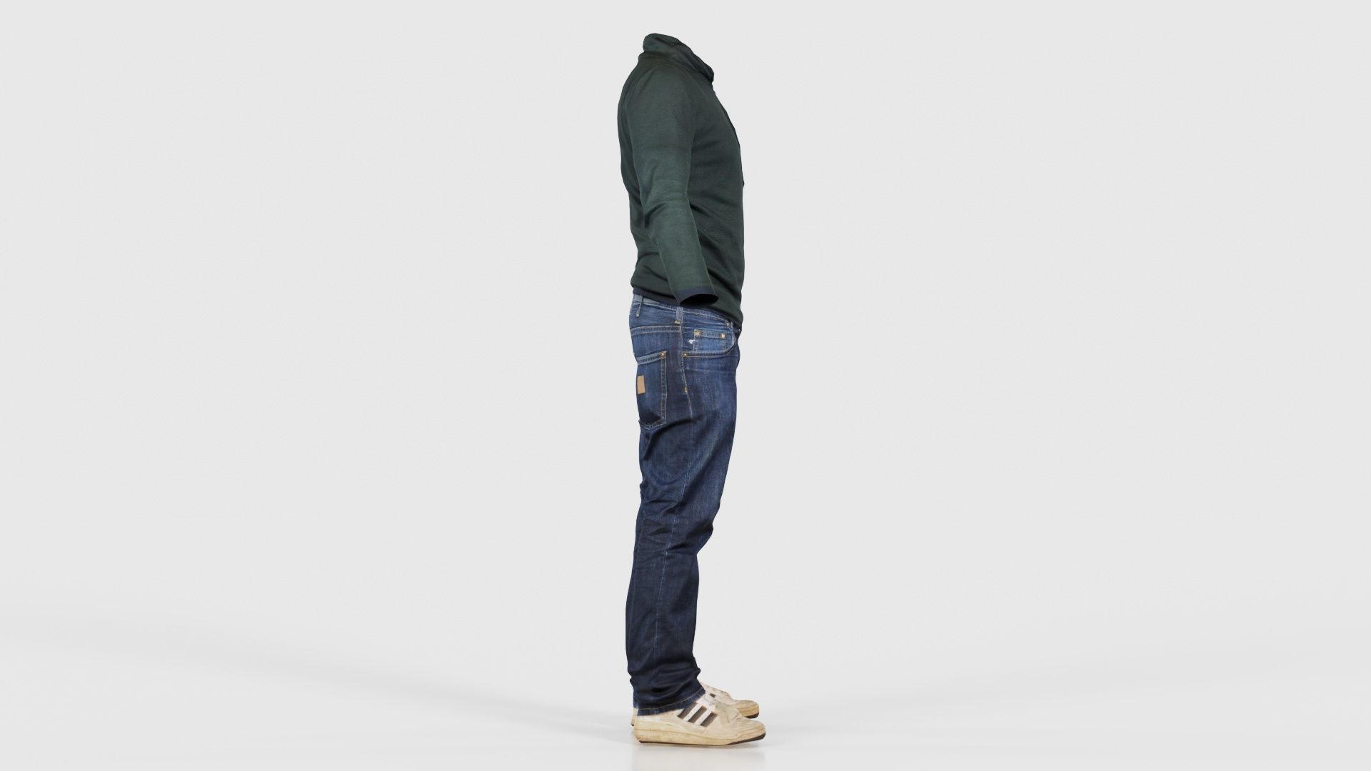 Casual Outfit 13 Low-poly 3D model_18