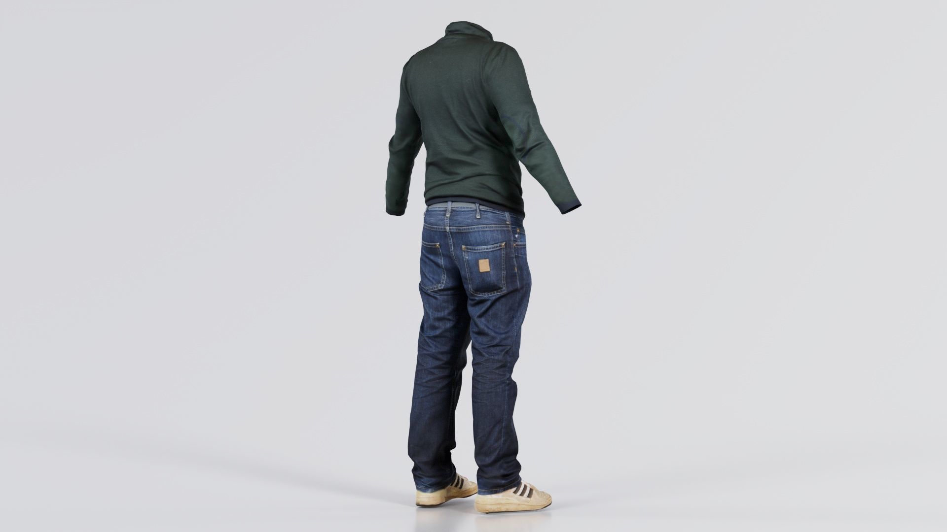 Casual Outfit 13 Low-poly 3D model_6