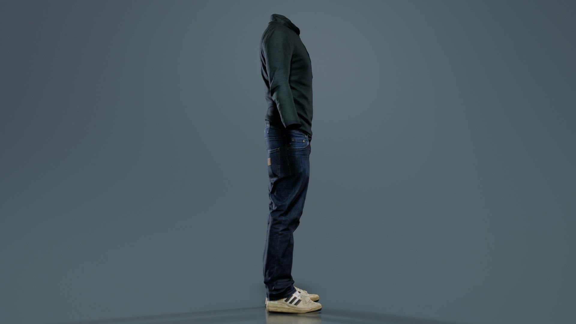 Casual Outfit 13 Low-poly 3D model_7