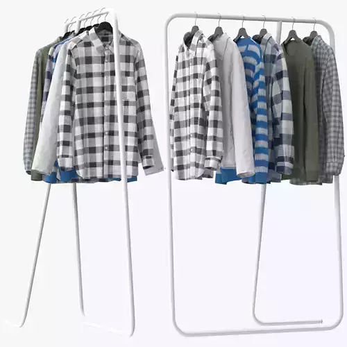 Caio Miniforms Coat Rack 3D model