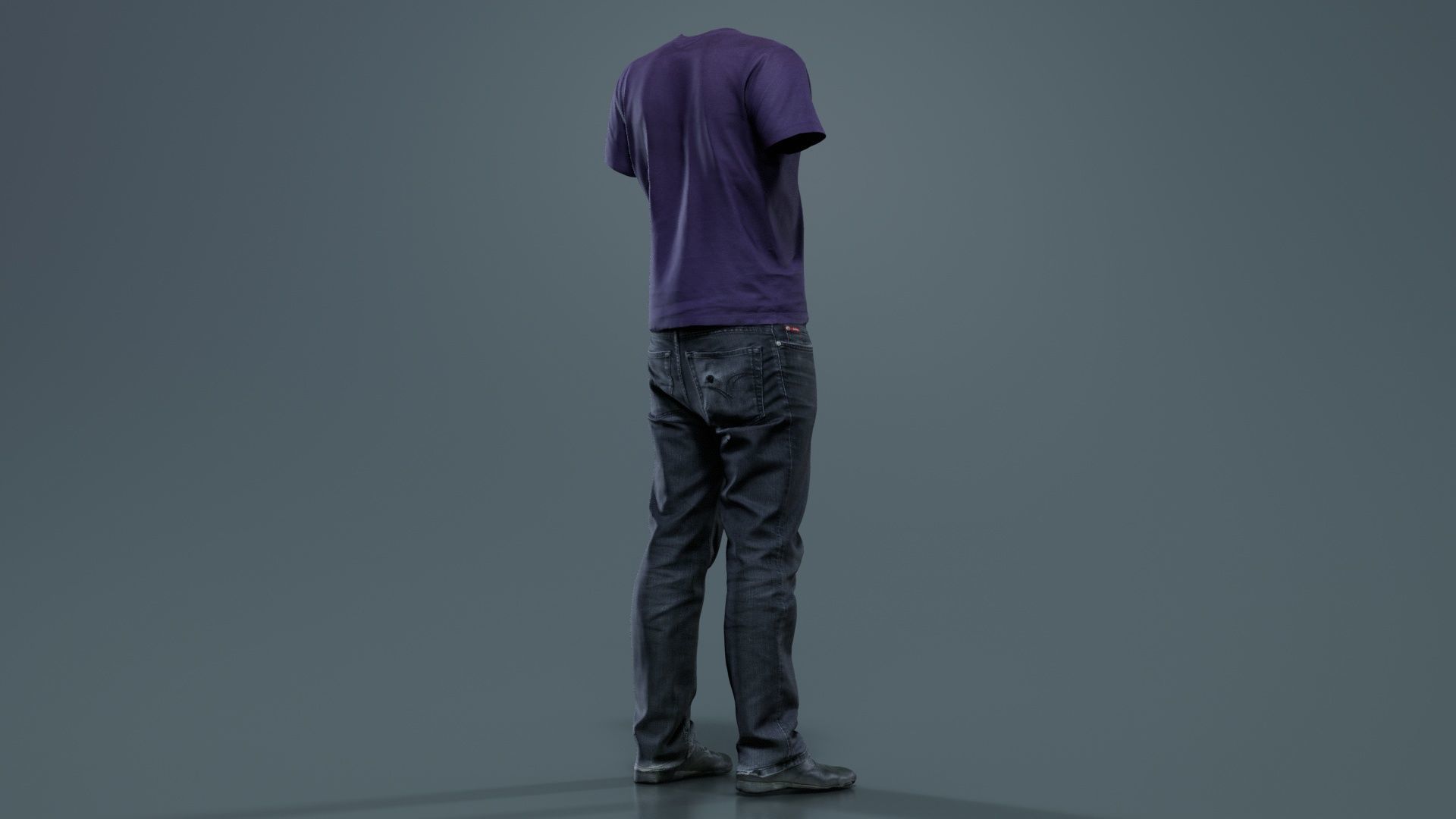 Casual Outfit 14 Low-poly 3D model_5
