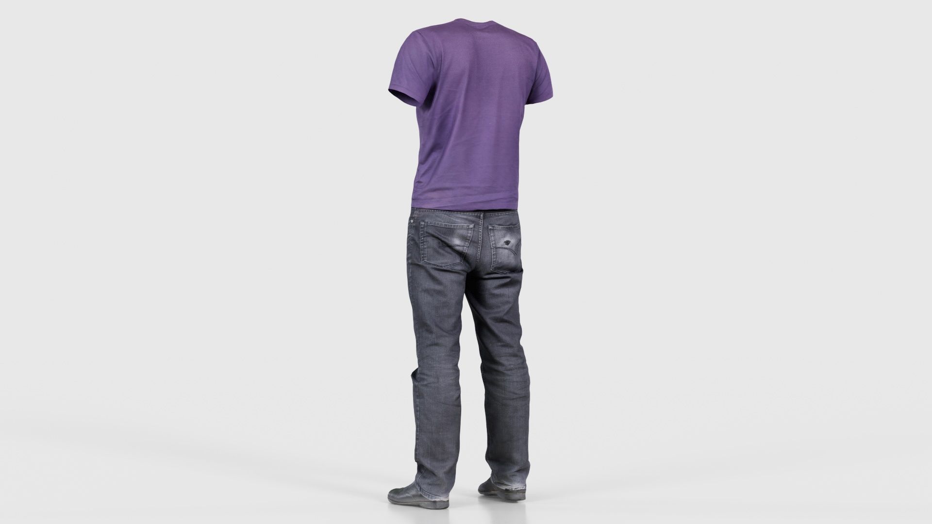 Casual Outfit 14 Low-poly 3D model_22