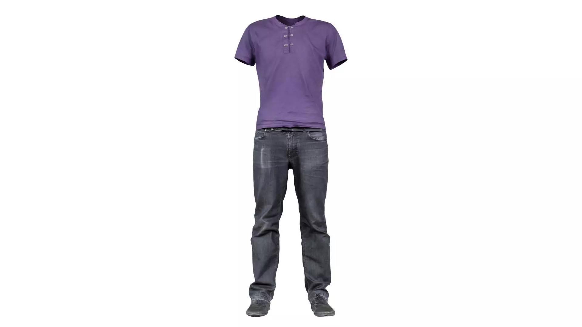 Casual Outfit 14 Low-poly 3D model_0