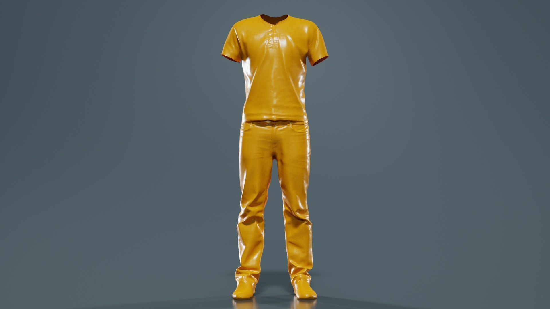 Casual Outfit 14 Low-poly 3D model_12