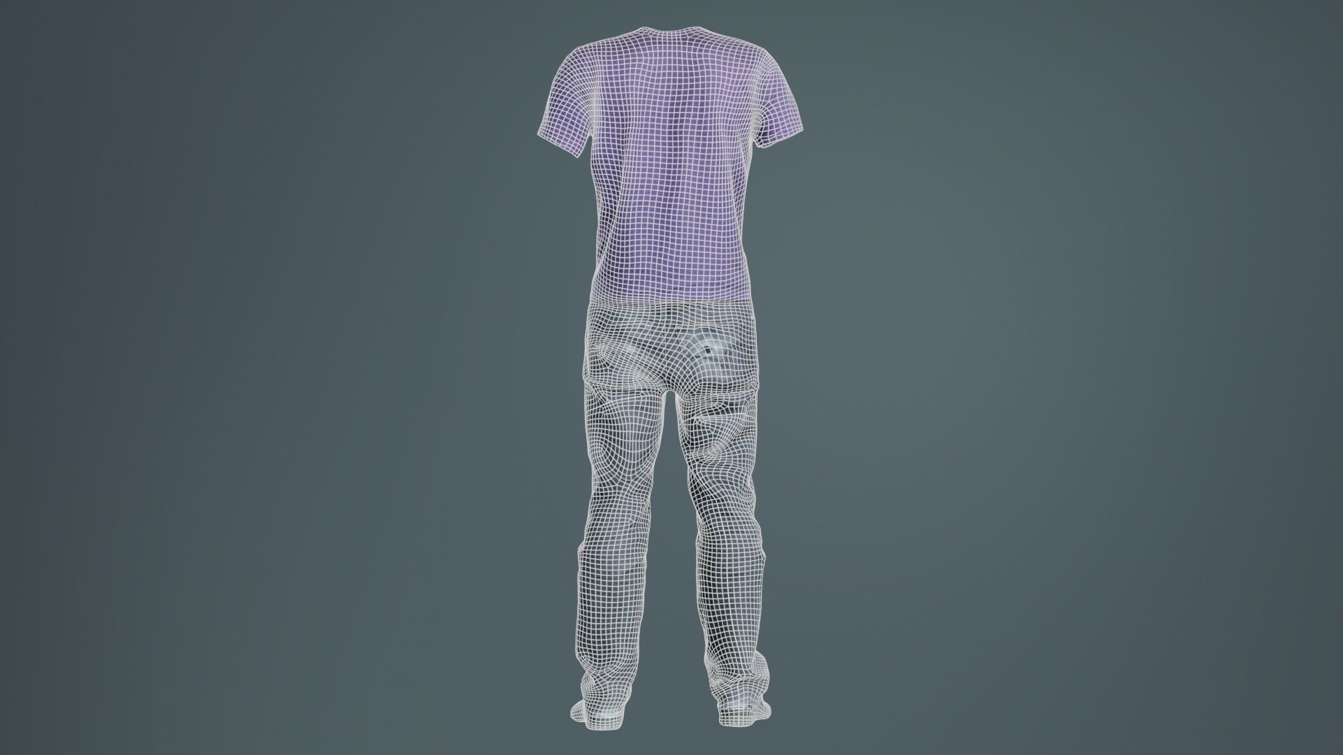Casual Outfit 14 Low-poly 3D model_10
