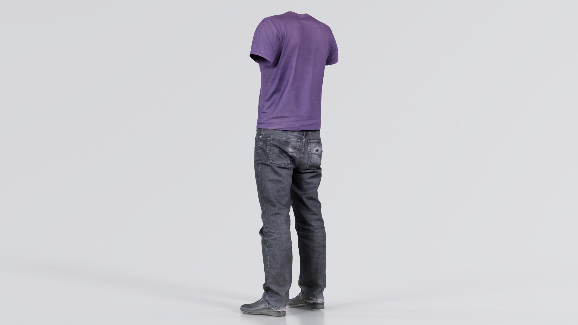 Casual Outfit 14 Low-poly 3D model_8