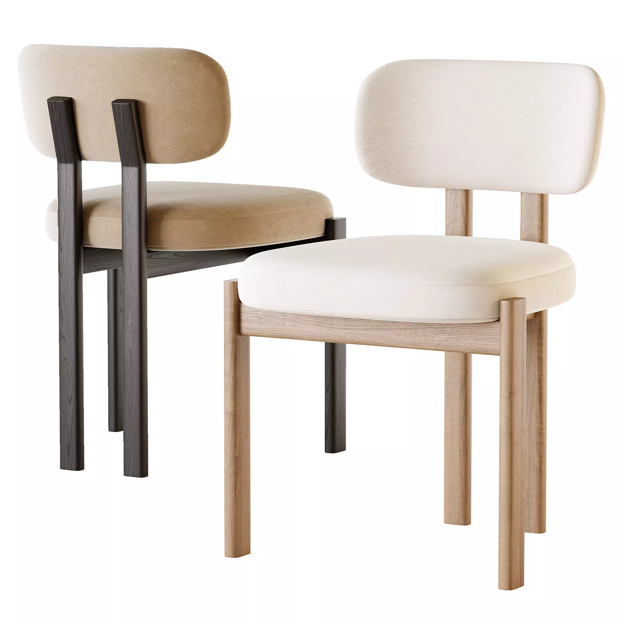 Franka Dining Chair Low-poly 3D model
