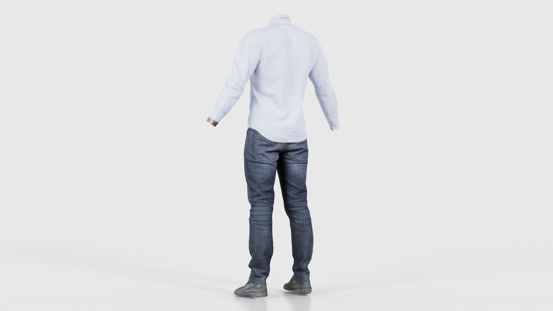 Casual Outfit 15 Low-poly 3D model_22