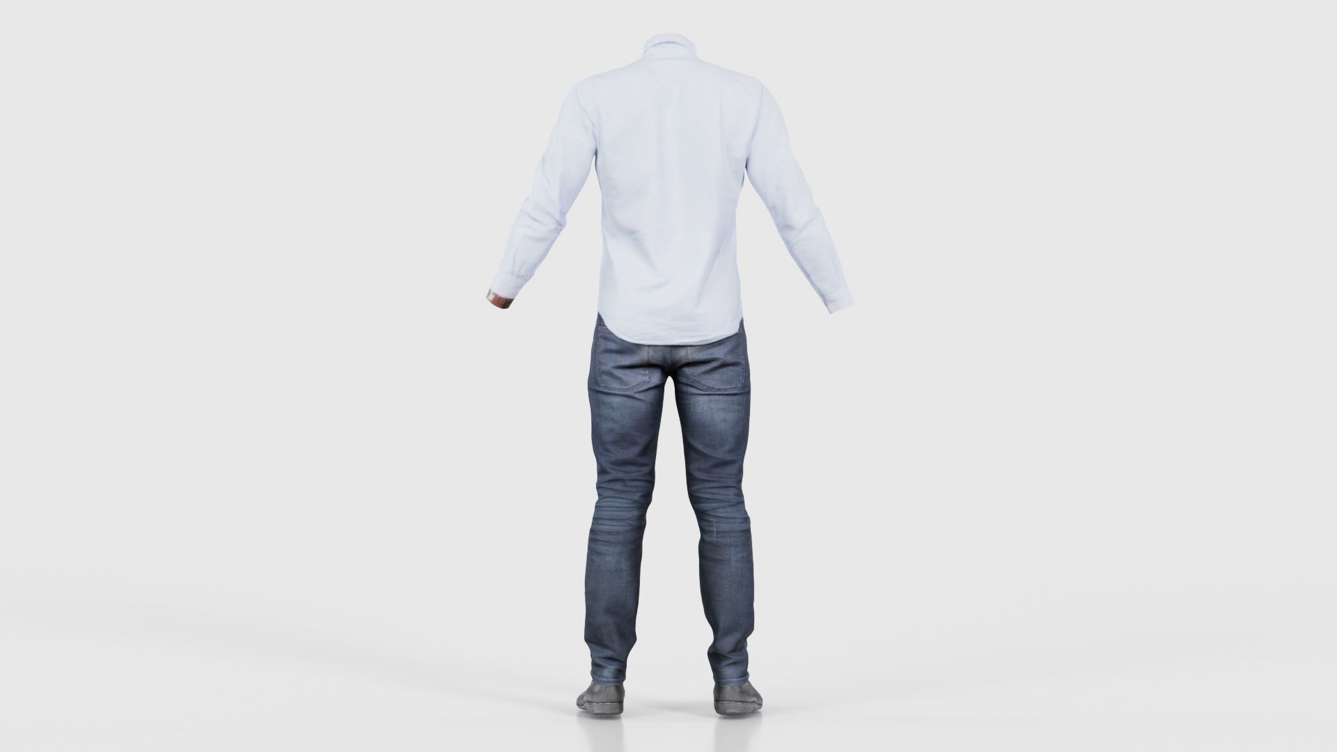 Casual Outfit 15 Low-poly 3D model_21