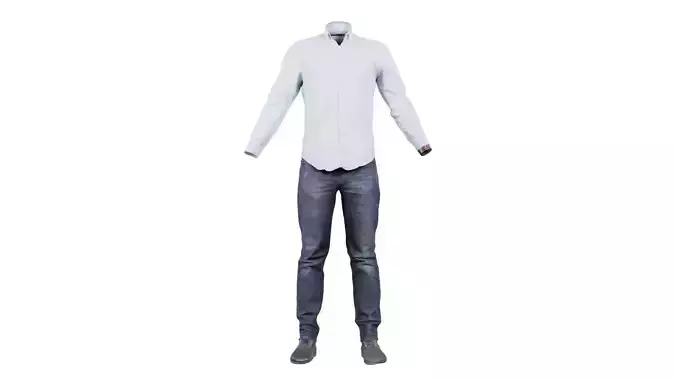 Casual Outfit 15 Low-poly 3D model