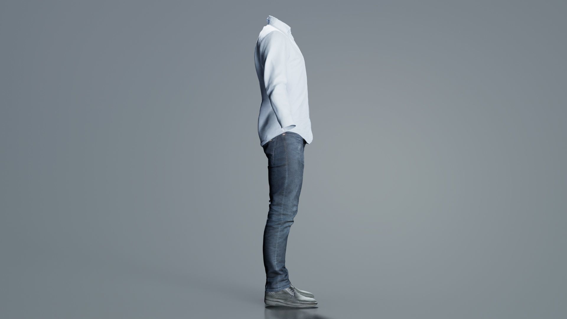 Casual Outfit 15 Low-poly 3D model_3