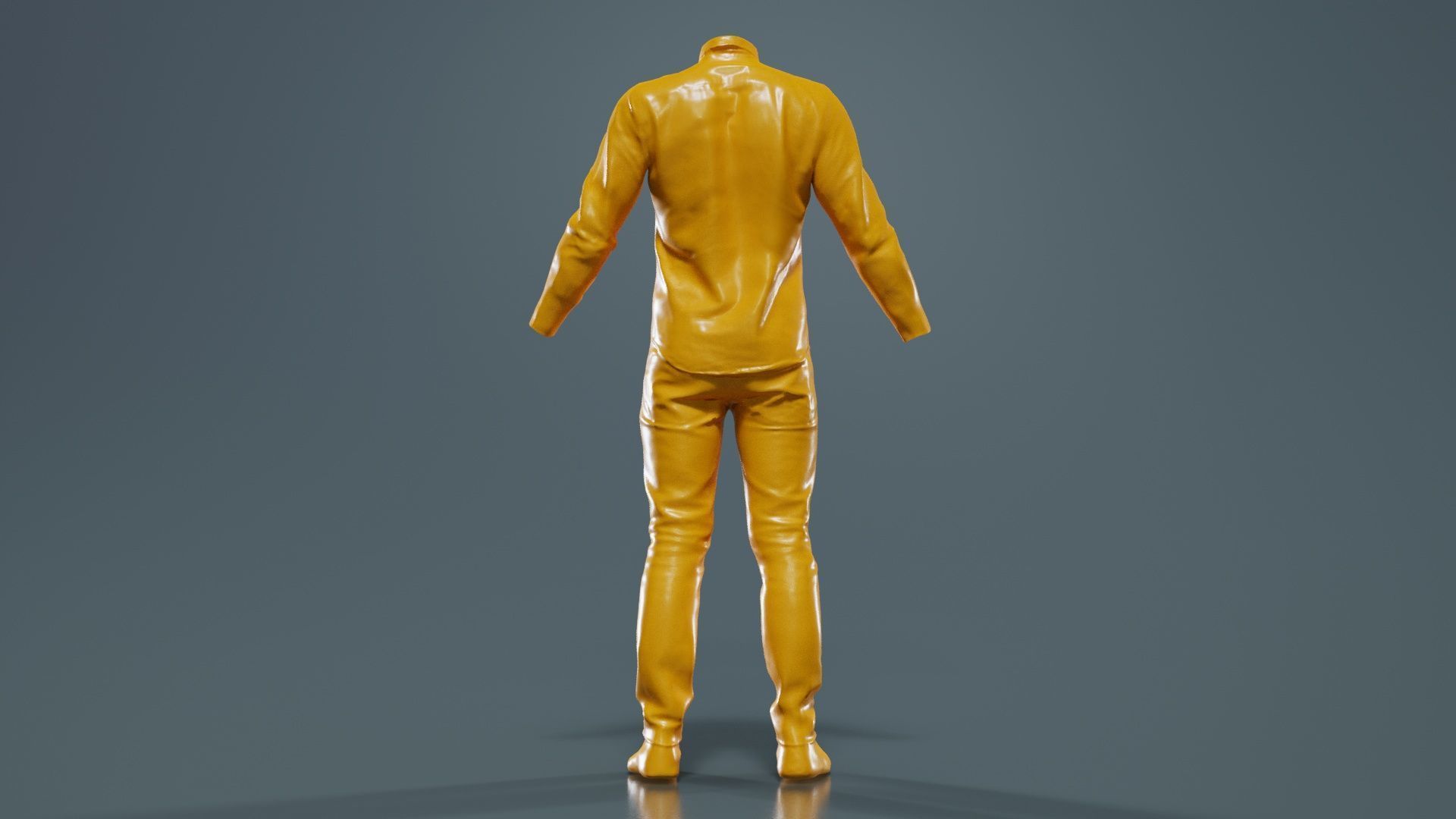 Casual Outfit 15 Low-poly 3D model_13
