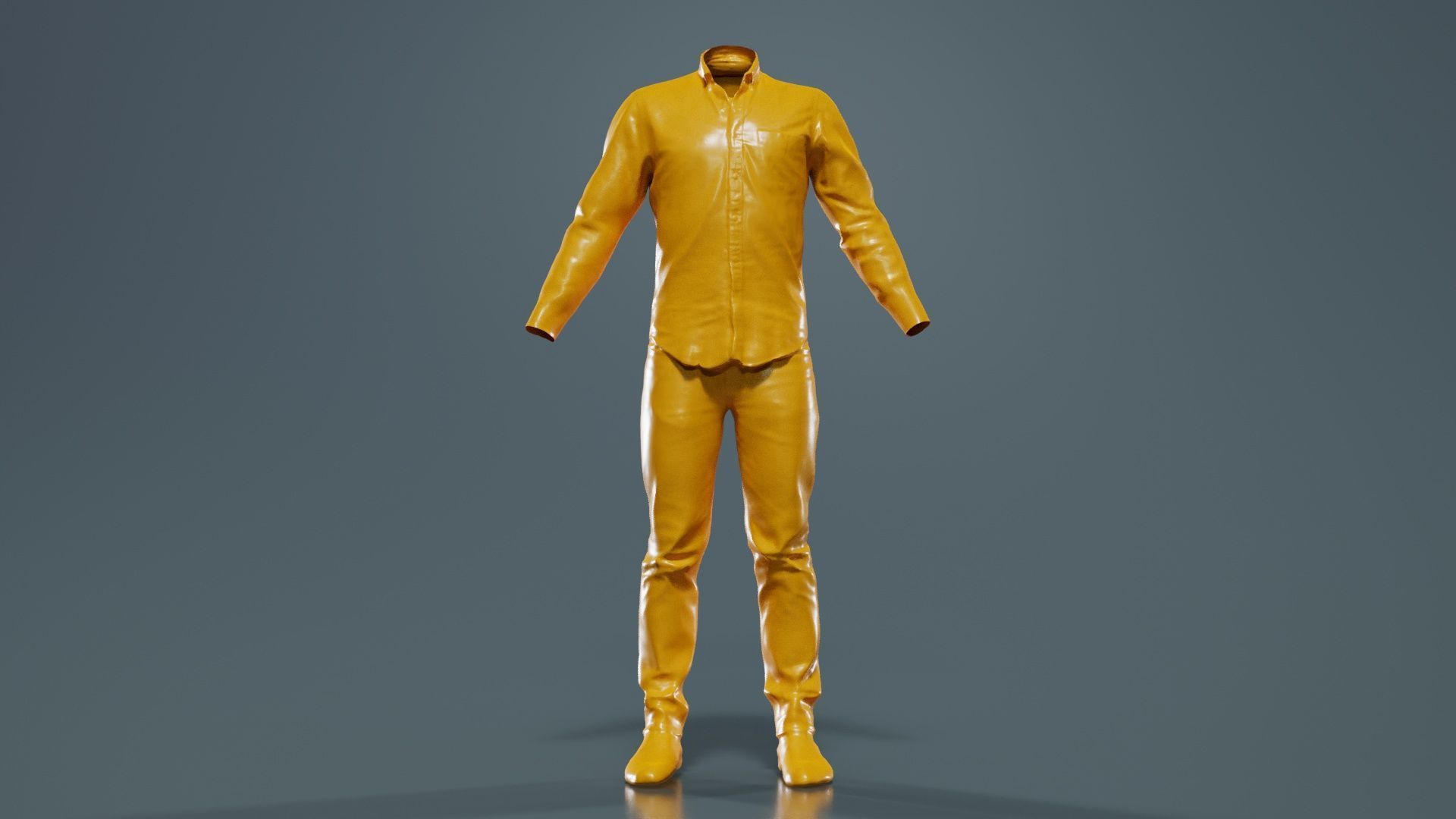 Casual Outfit 15 Low-poly 3D model_12