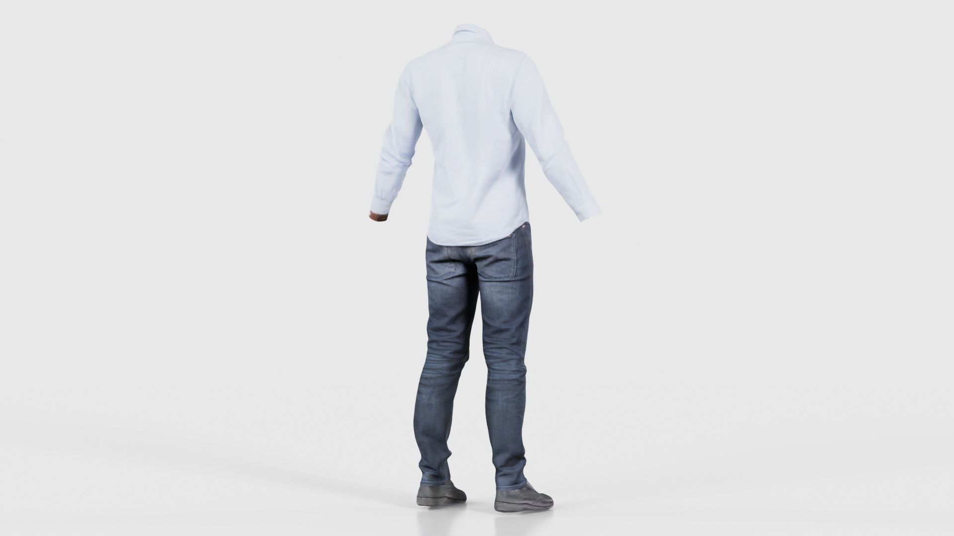 Casual Outfit 15 Low-poly 3D model_20