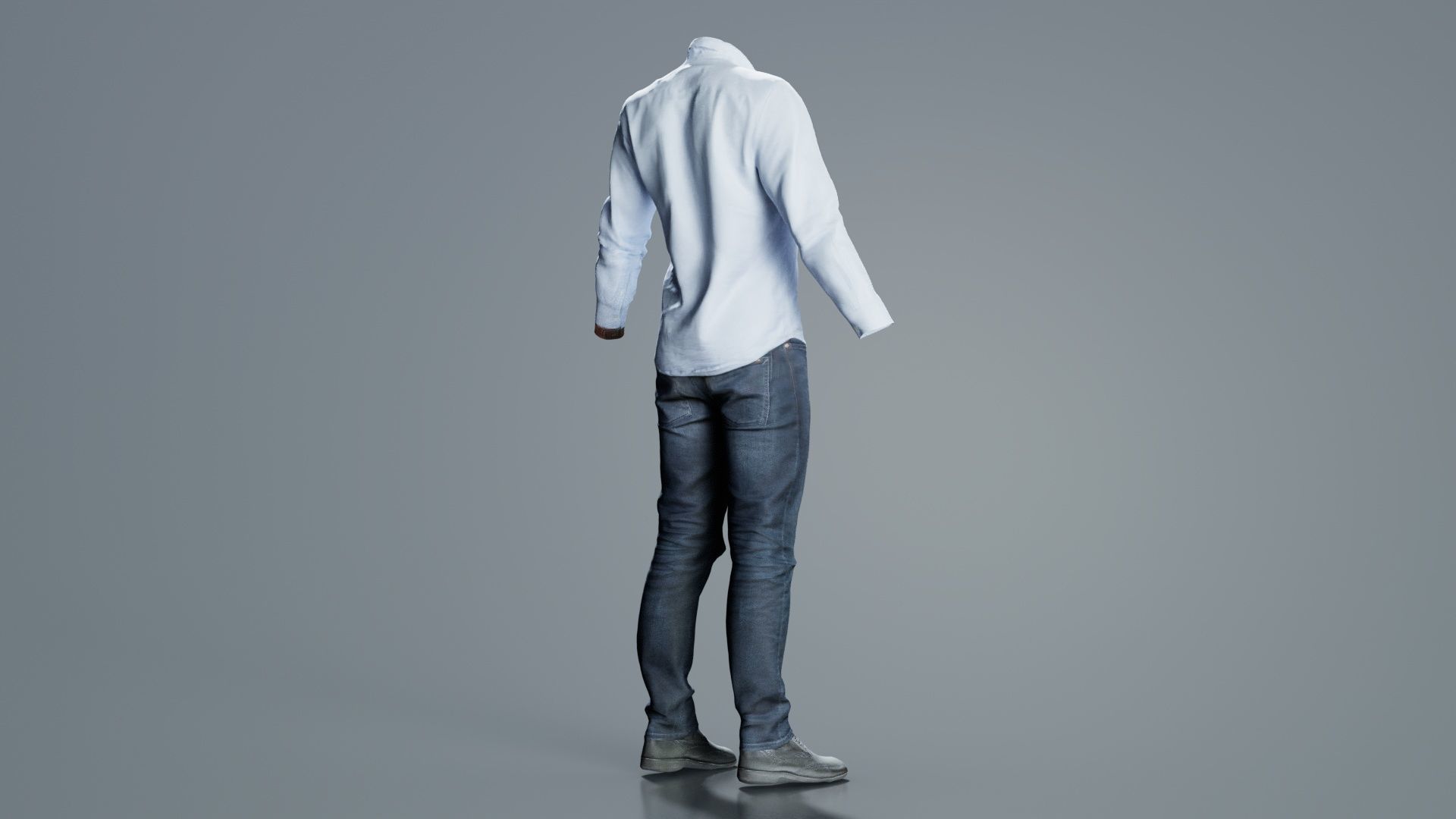 Casual Outfit 15 Low-poly 3D model_1
