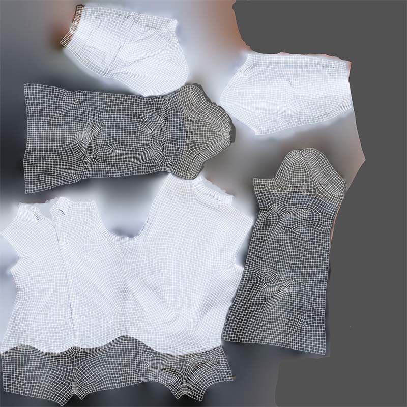 Casual Outfit 15 Low-poly 3D model_14