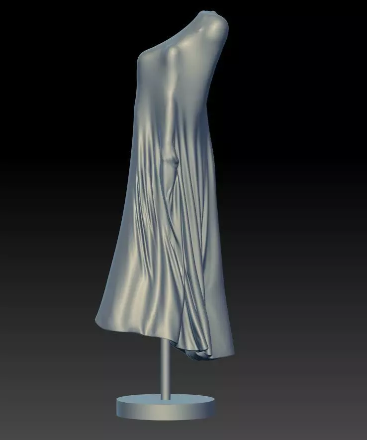 Flying soul girl 3D print model_0