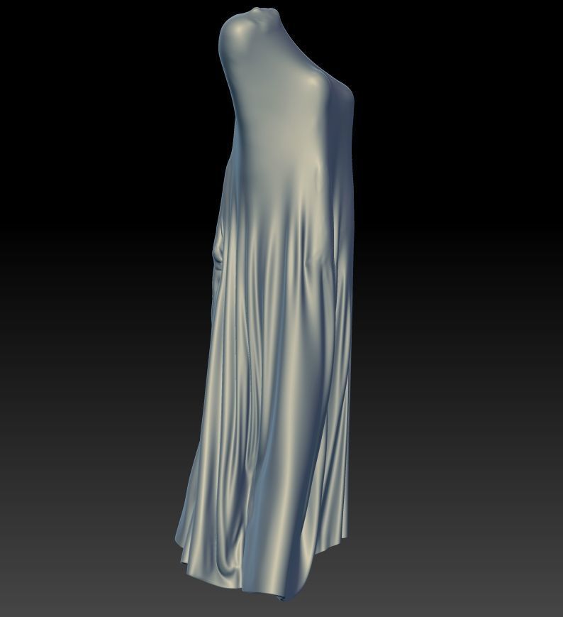 Flying soul girl 3D print model_2