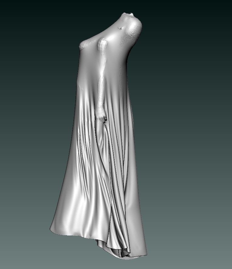 Flying soul girl 3D print model_11