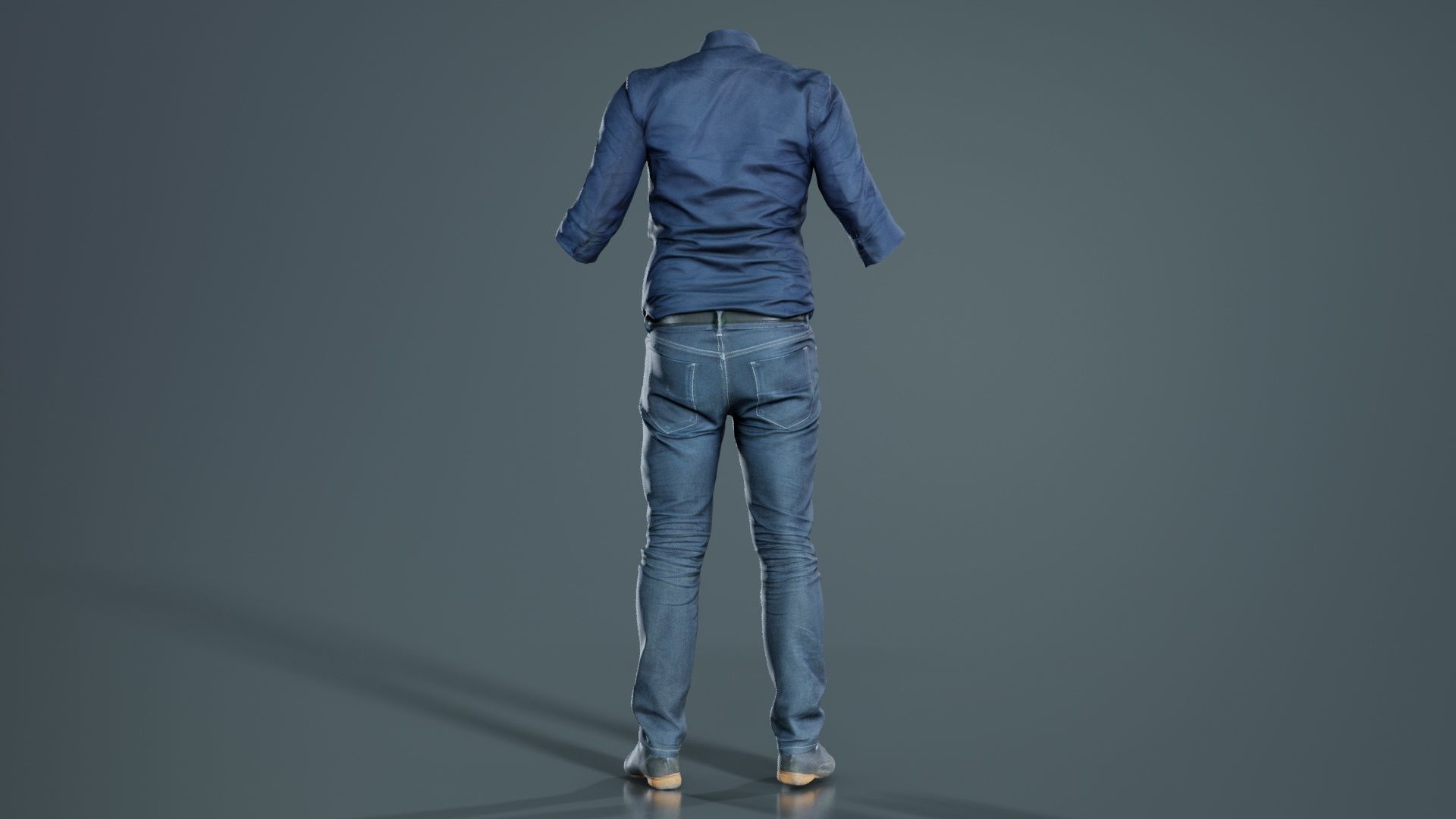 Casual Outfit 16 Low-poly 3D model_6