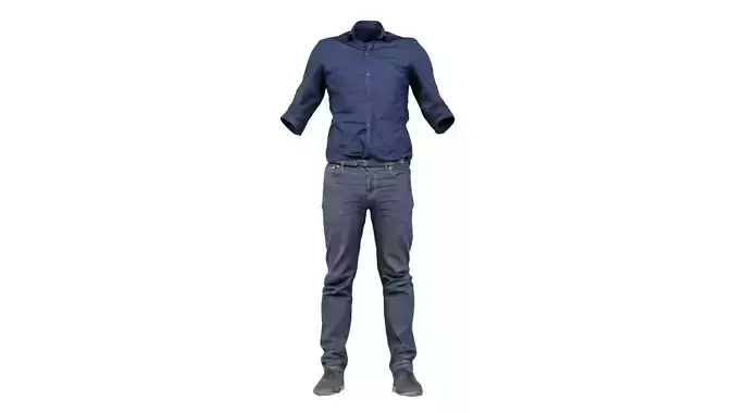 Casual Outfit 16 Low-poly 3D model