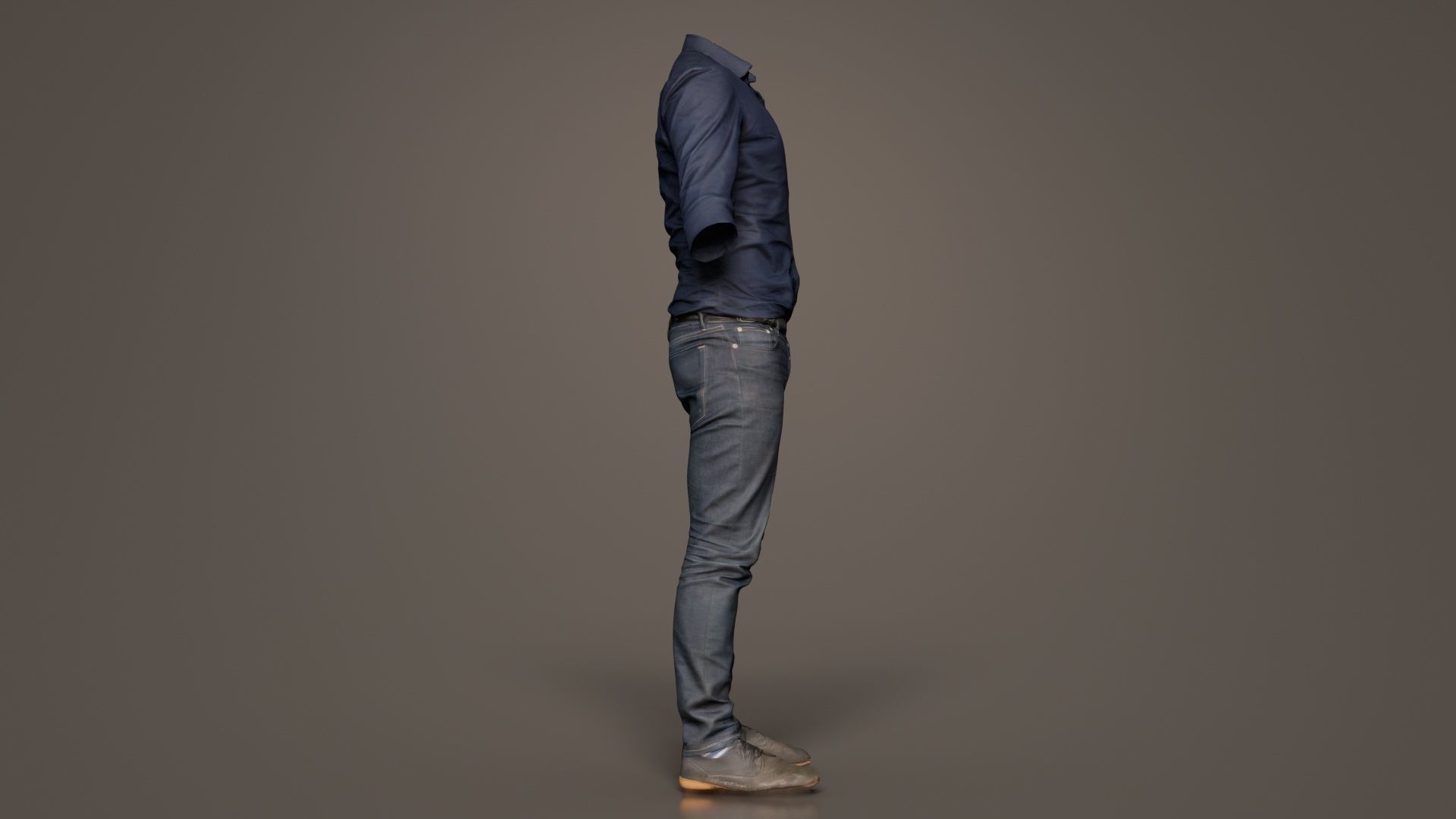 Casual Outfit 16 Low-poly 3D model_8