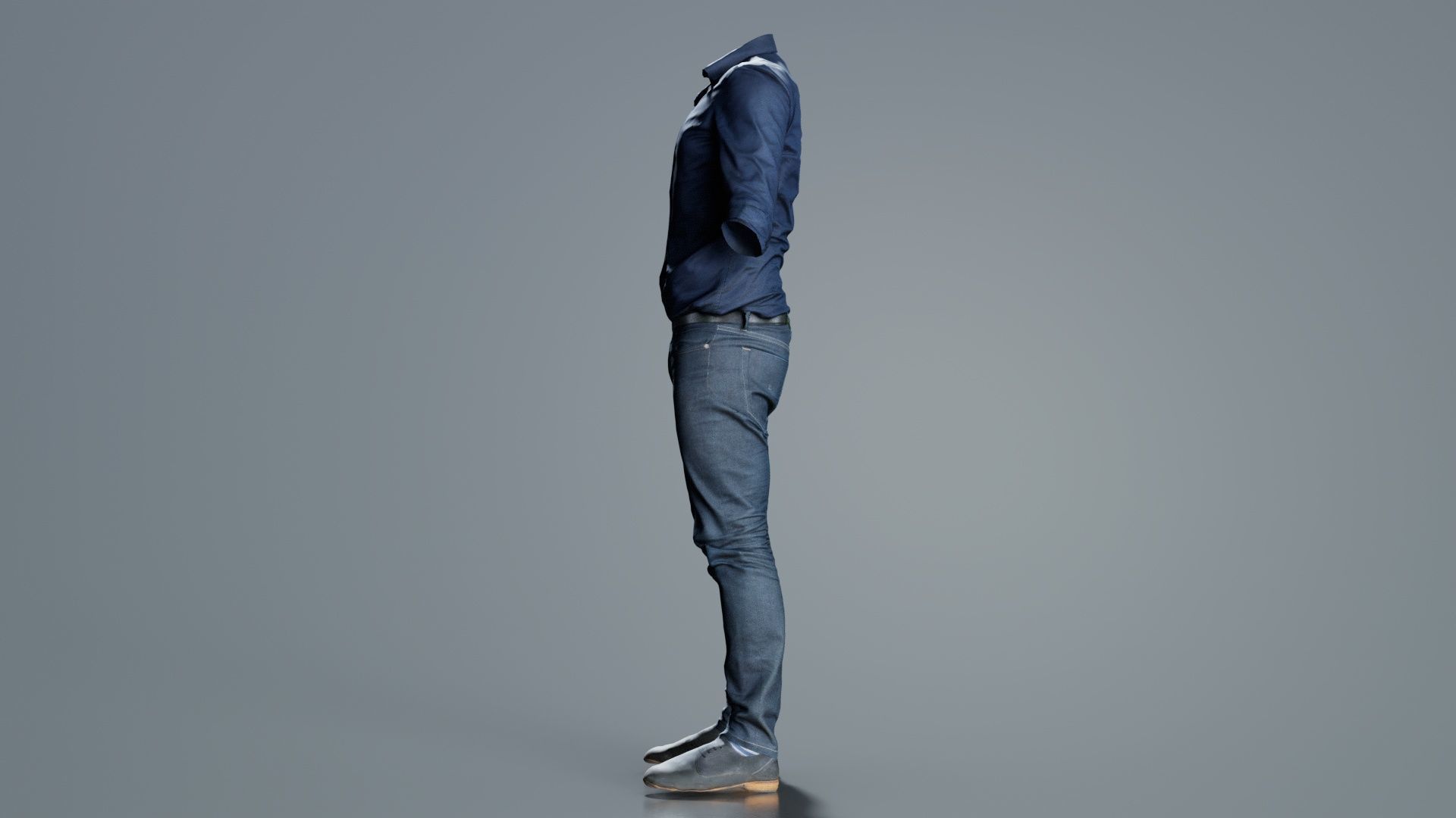 Casual Outfit 16 Low-poly 3D model_4