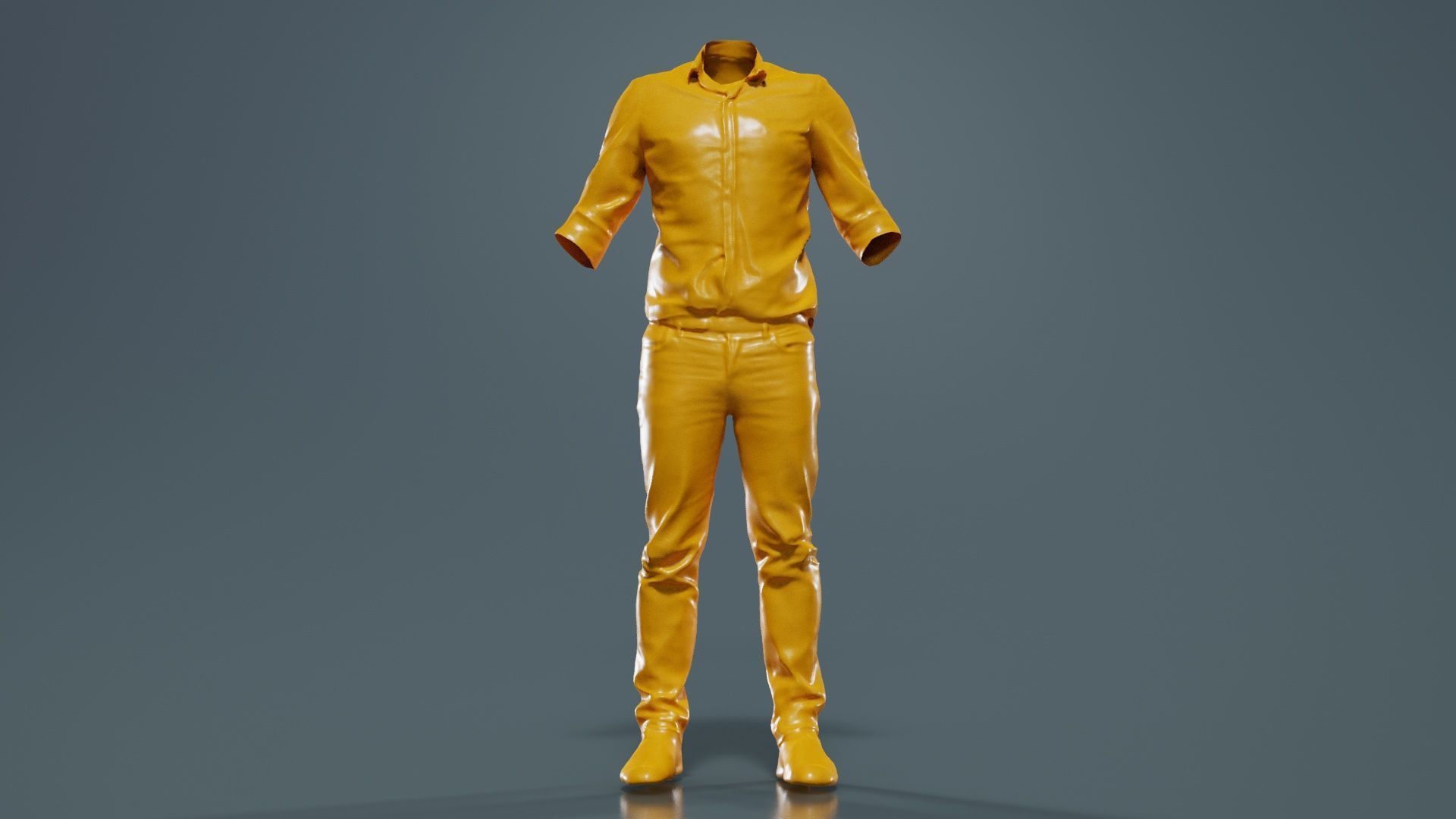 Casual Outfit 16 Low-poly 3D model_12