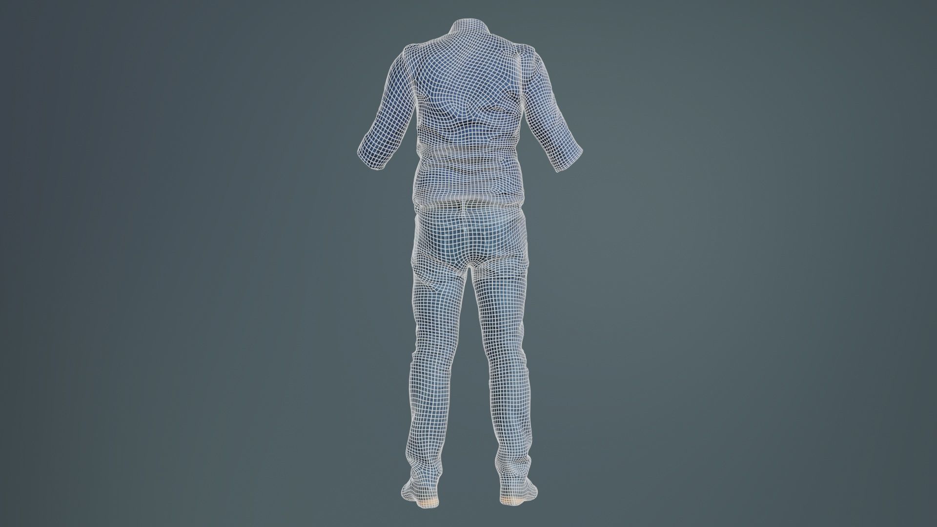 Casual Outfit 16 Low-poly 3D model_10
