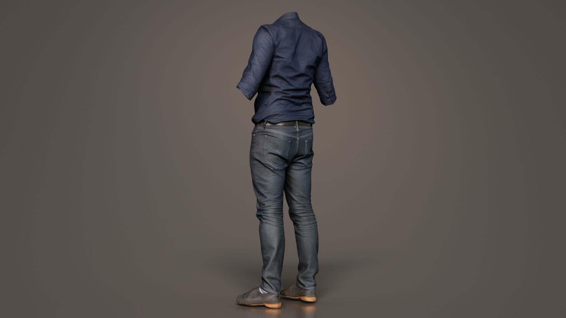 Casual Outfit 16 Low-poly 3D model_7