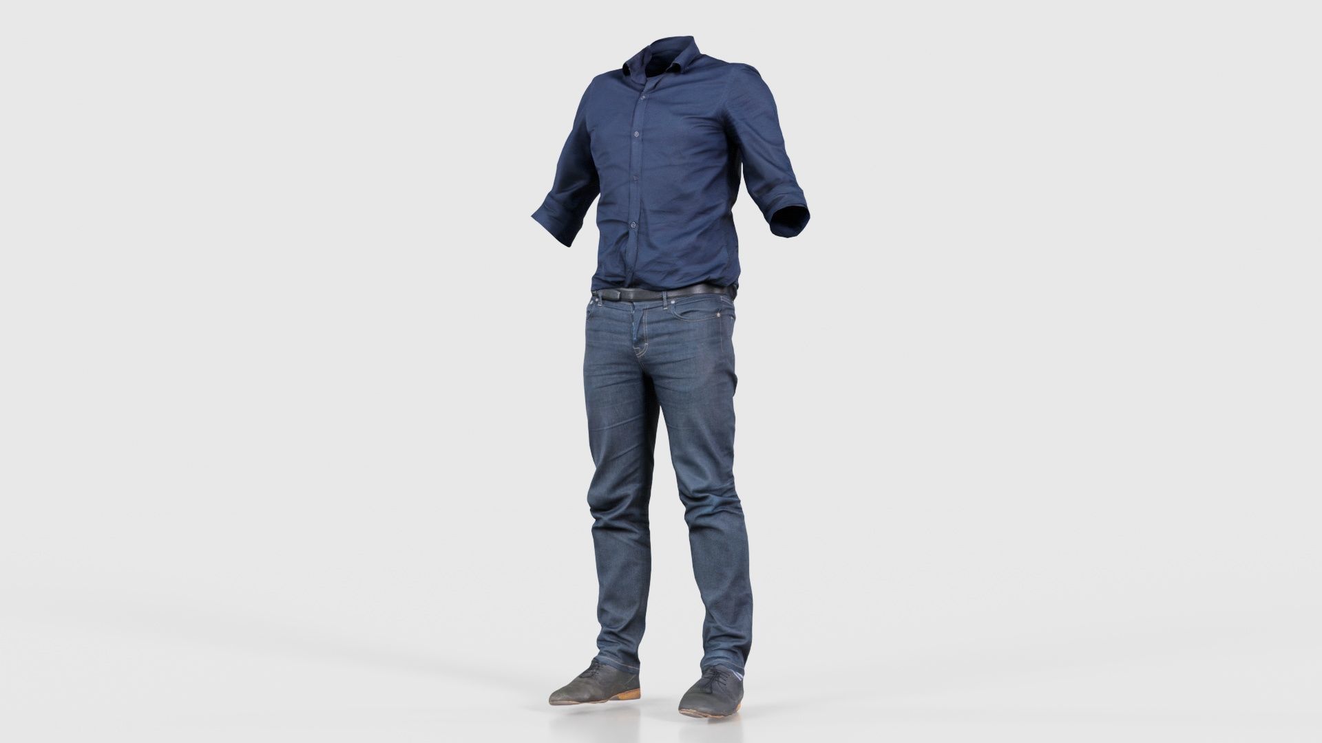 Casual Outfit 16 Low-poly 3D model_26