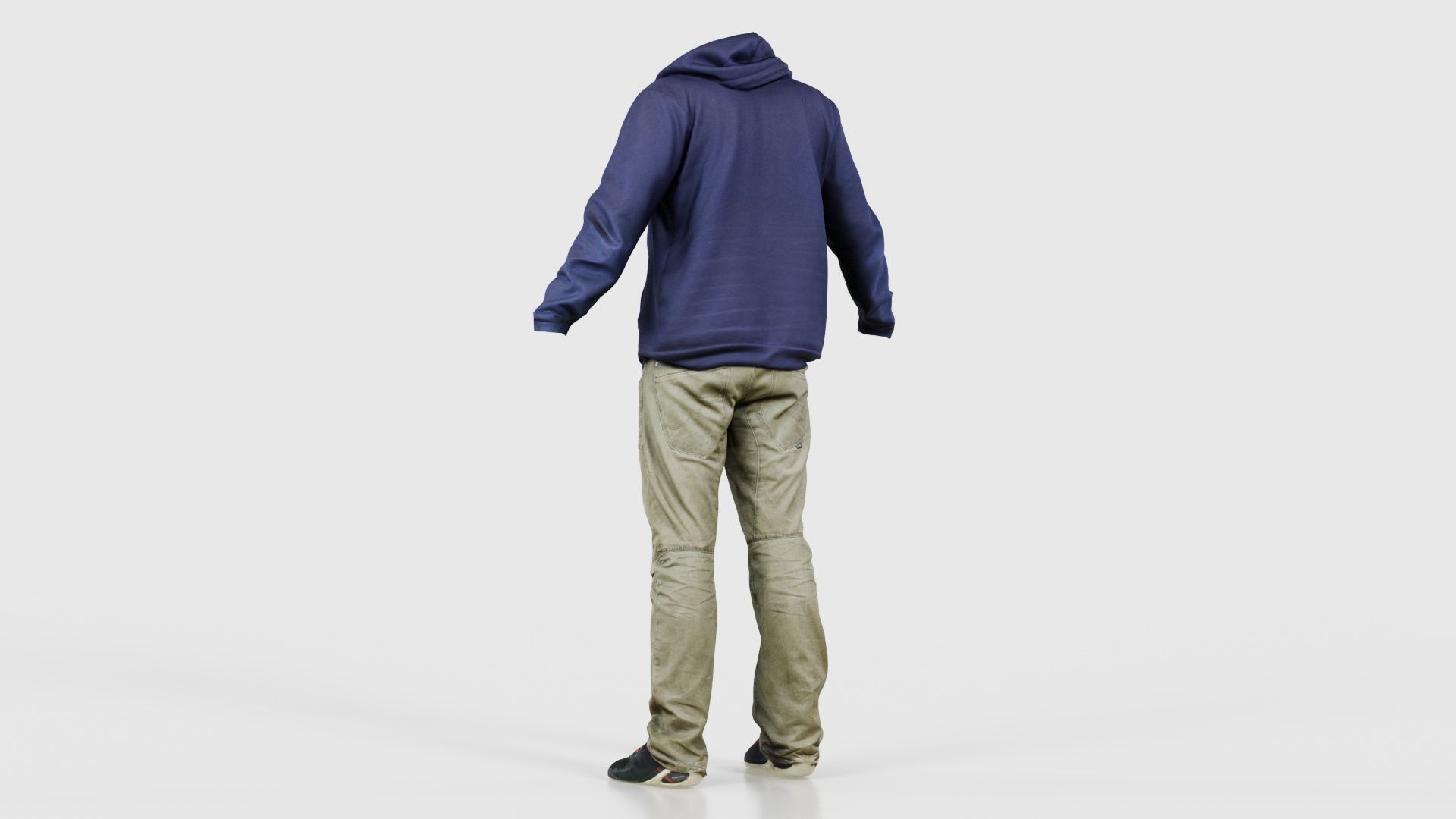 Casual Outfit 17 Low-poly 3D model_22