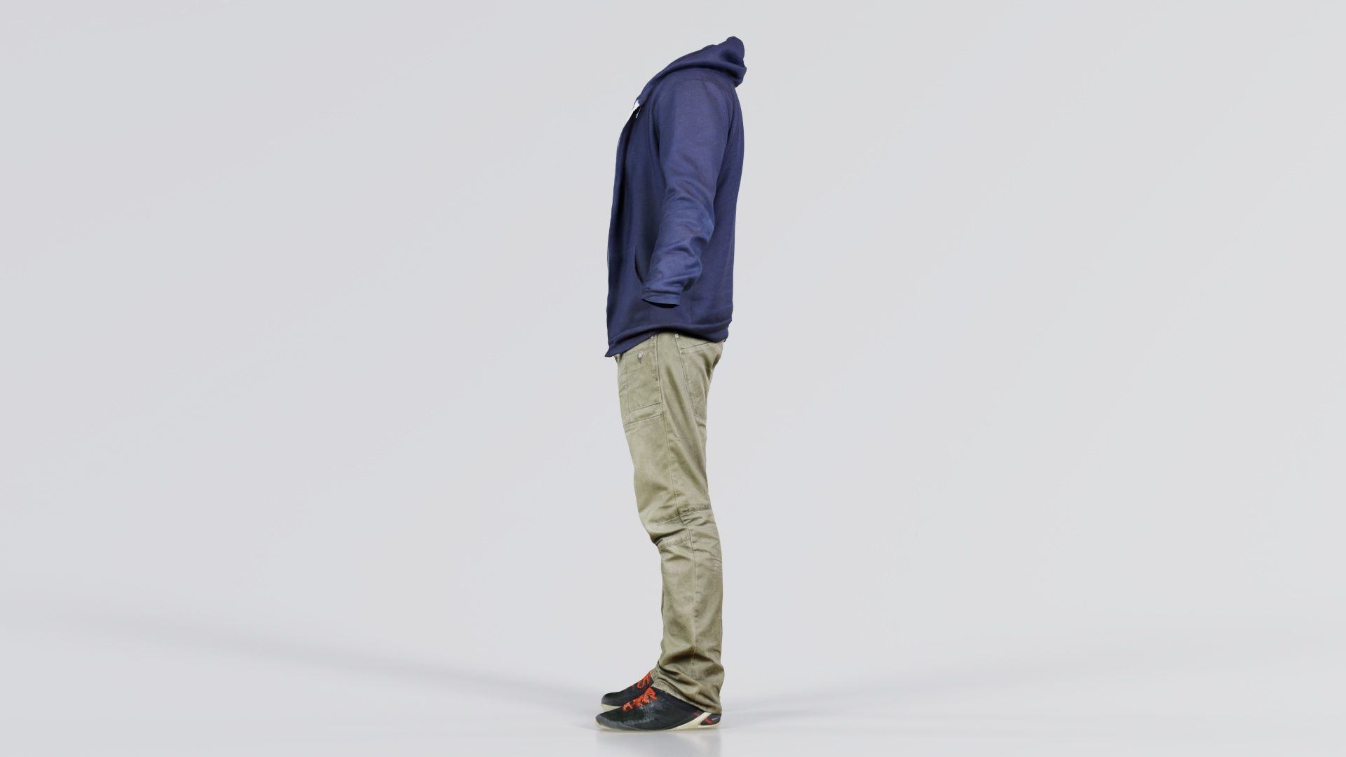 Casual Outfit 17 Low-poly 3D model_2