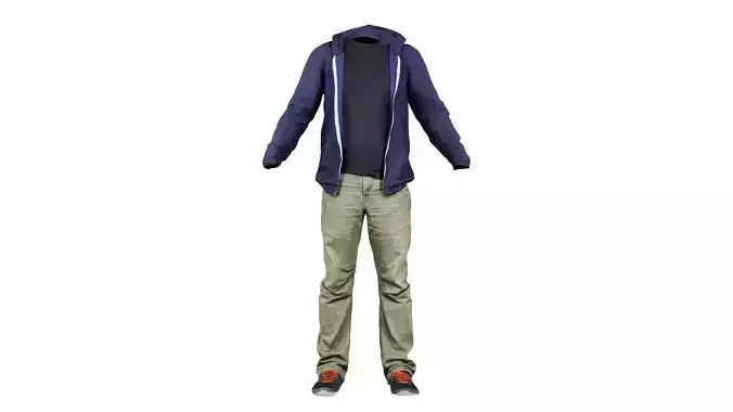 Casual Outfit 17 Low-poly 3D model