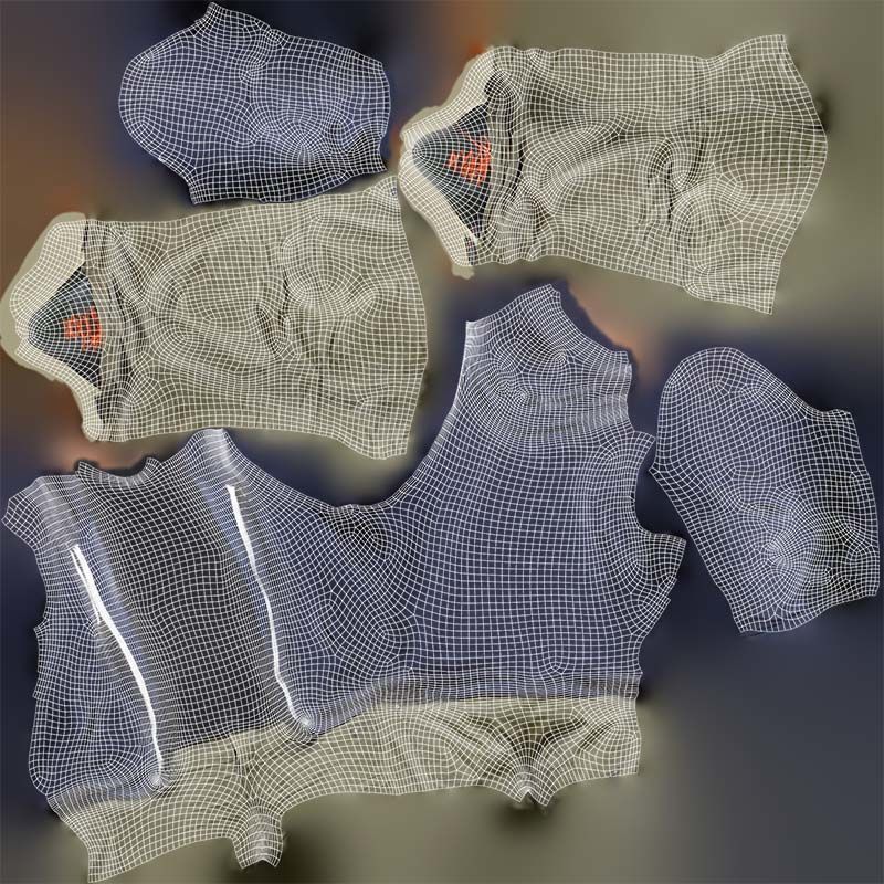 Casual Outfit 17 Low-poly 3D model_14